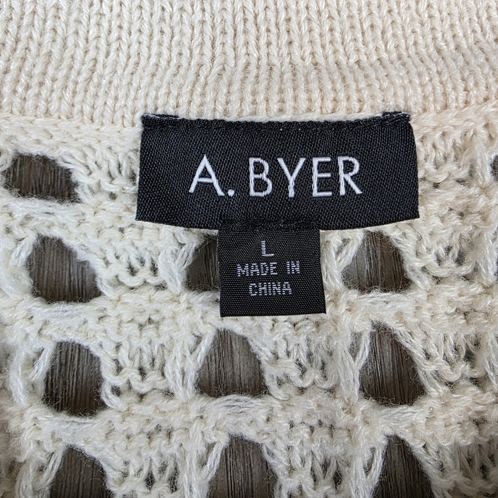 A. Byer Knit Polo Top Size L - Picture 6 of 7